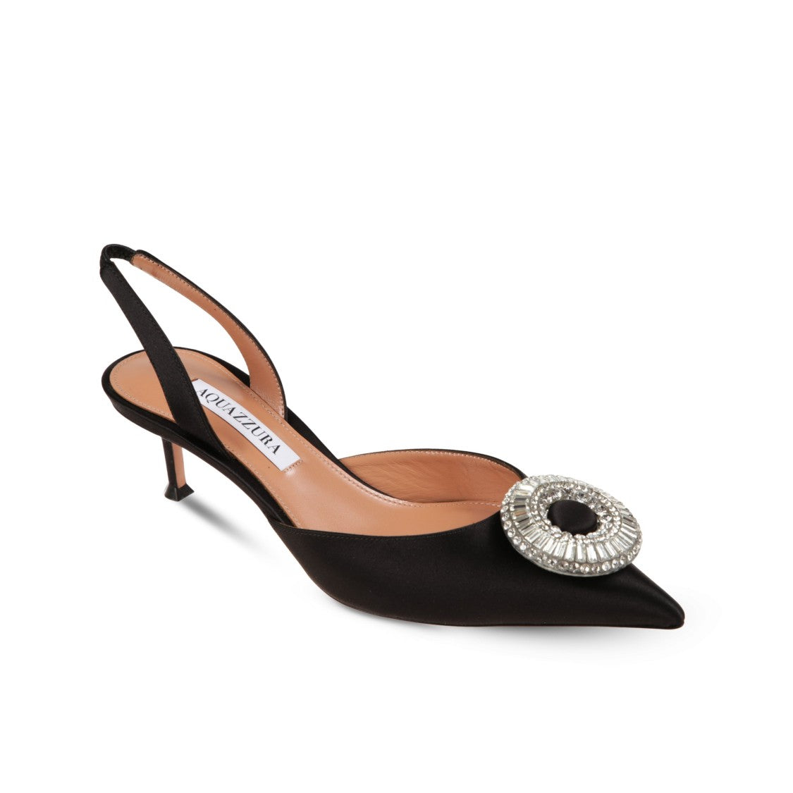 Aquazzura Crystal Hoop Sling 50 Pumps