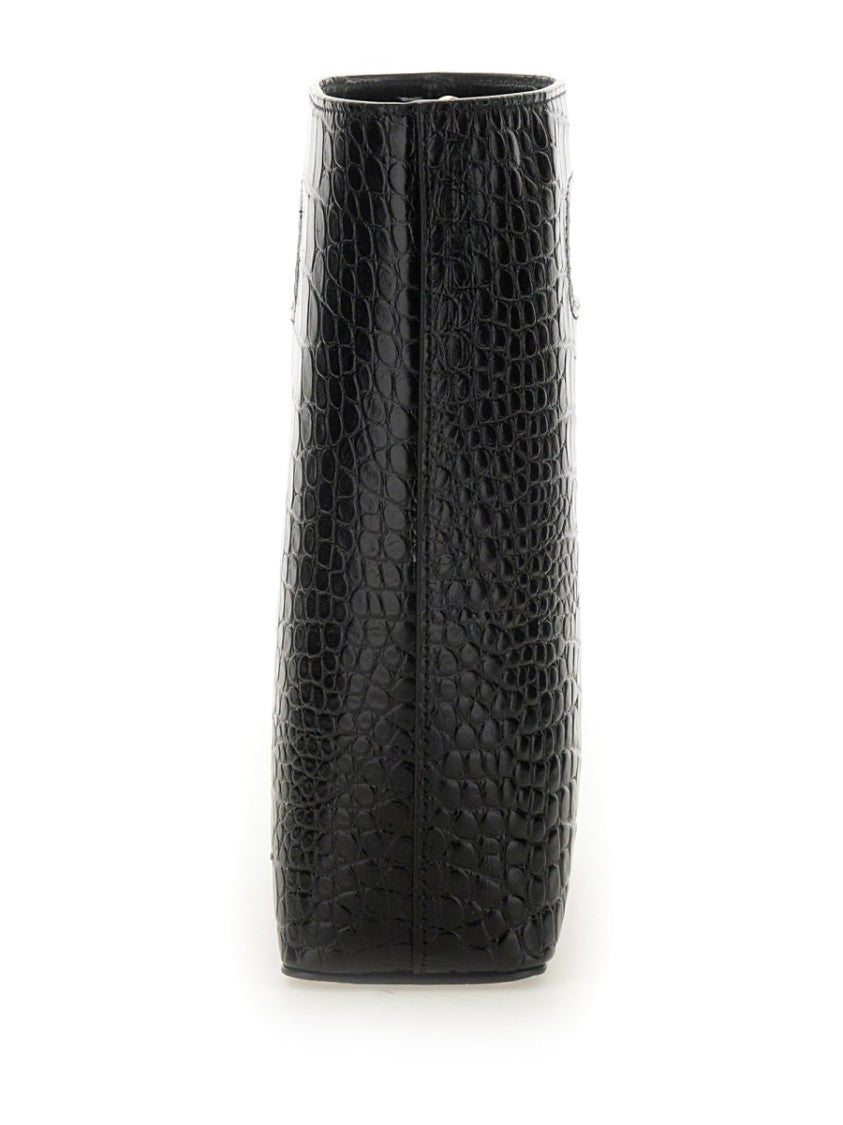 N°21 Crocodile-Embossed Calf Leather Small Bag