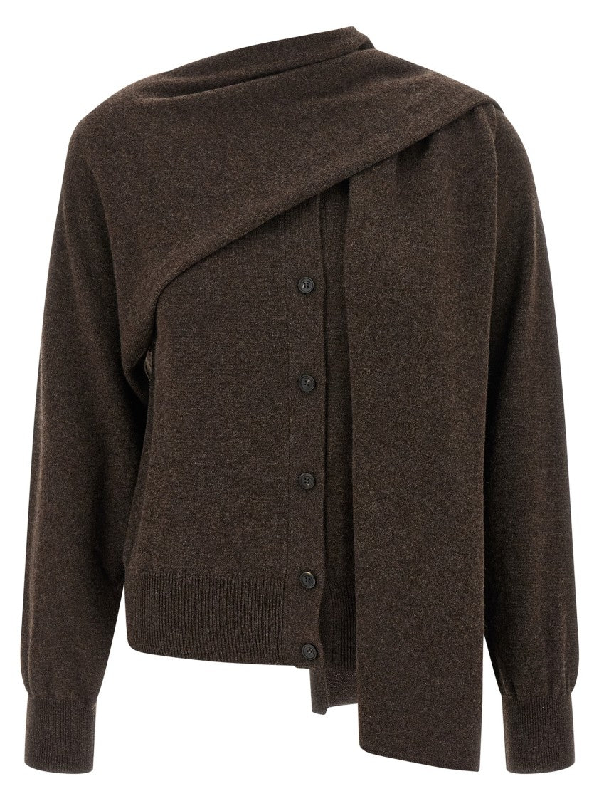 Ferragamo Mélange Cashmere Cardigan