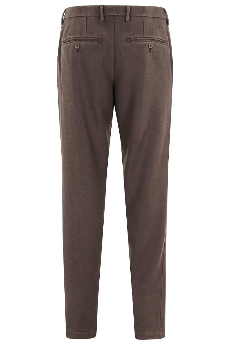 Myths Brown Tailored Pants With Waist Loops