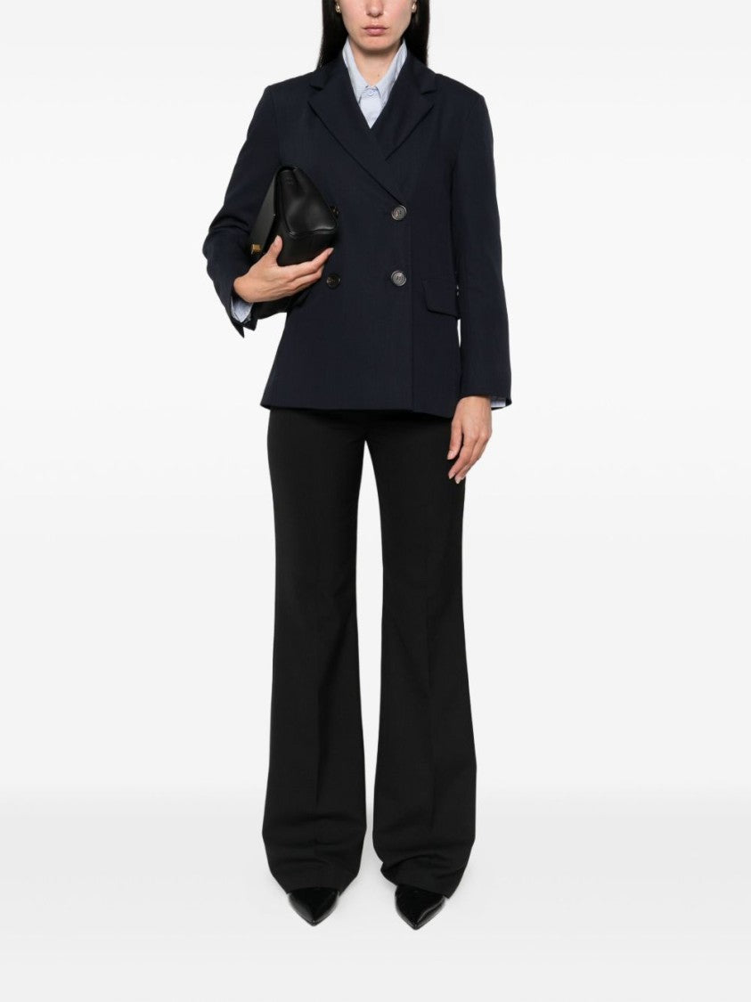Max Mara Double-Breasted Tailored Jacket With Flap Pockets