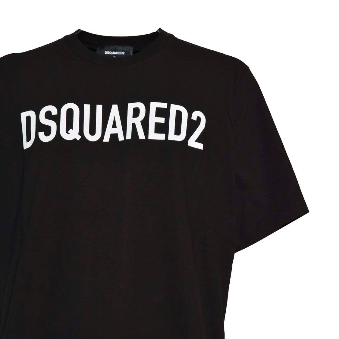 Dsquared2 Loose-Fit Black Cotton T-Shirt With Logo Print