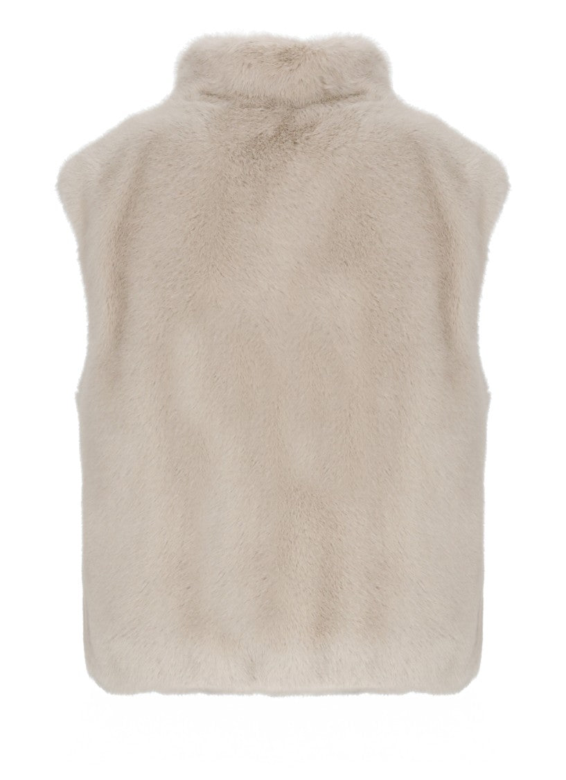Herno Synth Fur Sleeveless Jacket