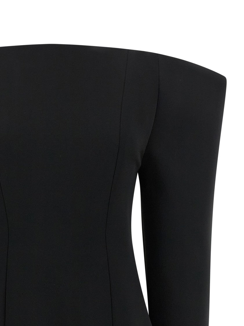 Stella Mccartney Off-The-Shoulder Structured Corset Mini Dress