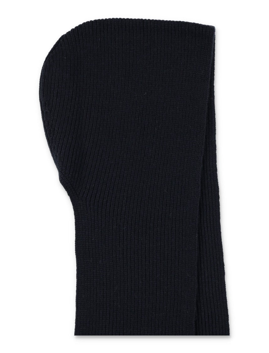 Studio Nicholson Ribbed Knit Hooded Scarf
