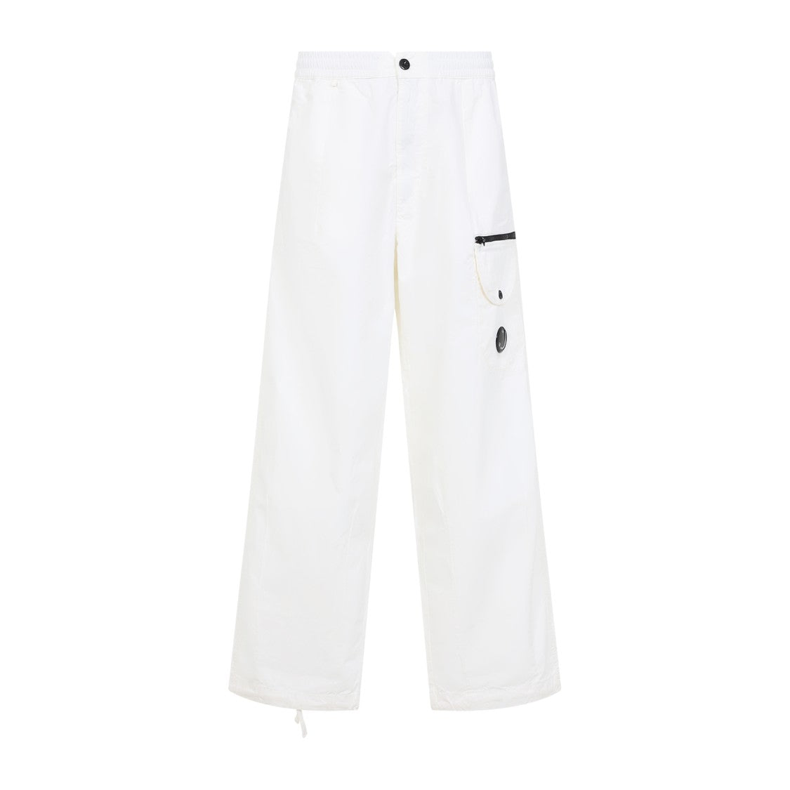 C.P. Company Wide-Leg Cotton Trousers With Design