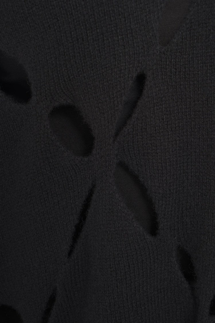 Liu Jo Geometric Cut-Out Oversized Sweater