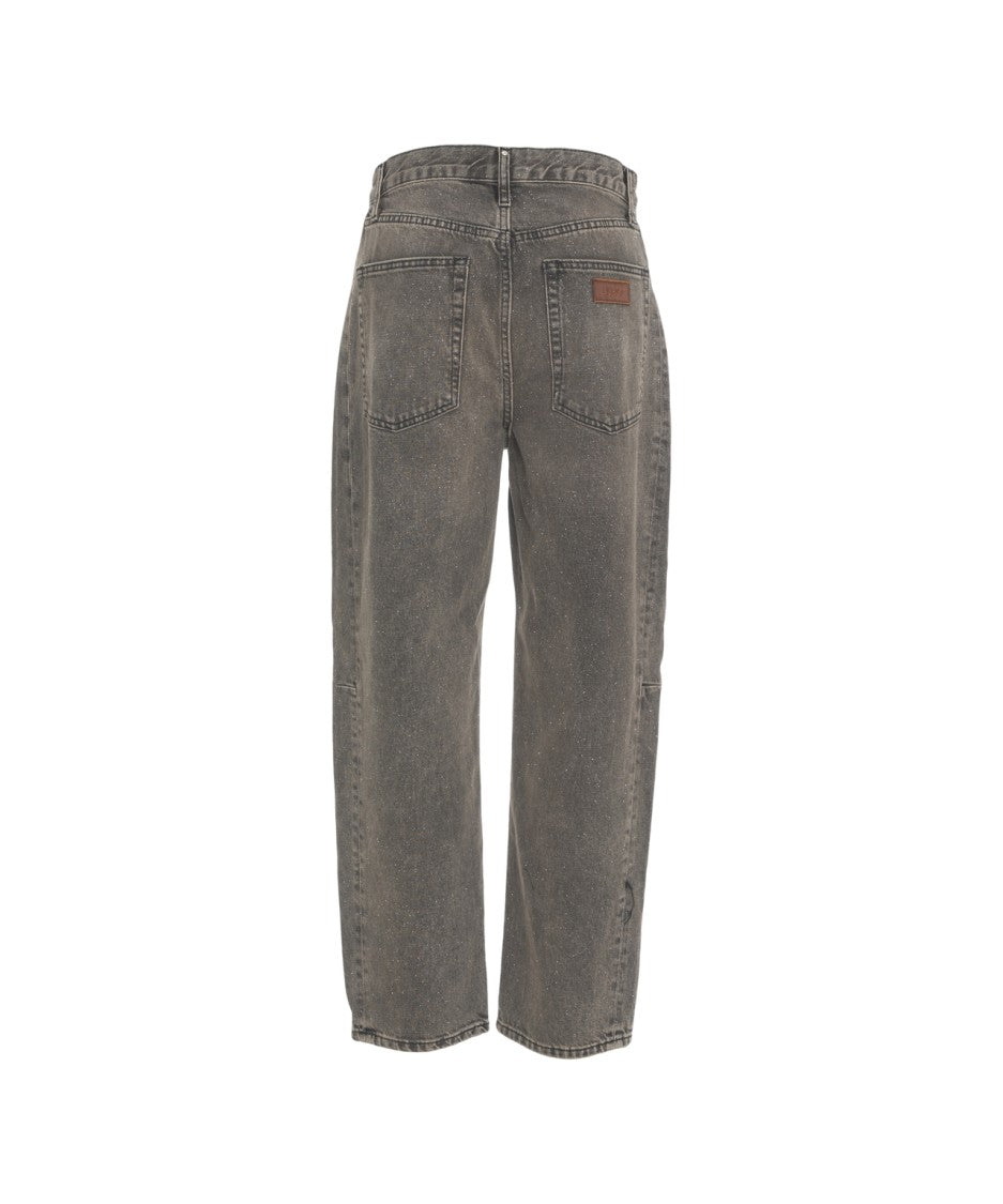 Liu Jo Balloon Jeans With Glitter Finish
