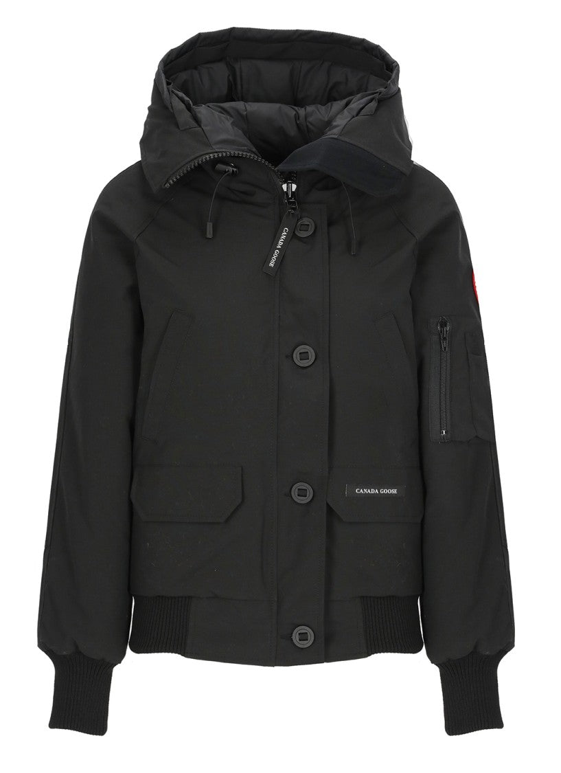 Canada Goose Black Tech Fabric Padded Down Jacket