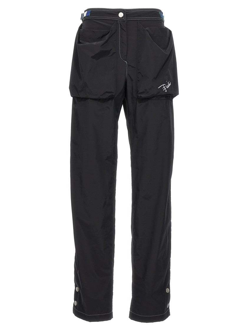 Emilio Pucci Logo Print Nylon Blend Pants With Zip
