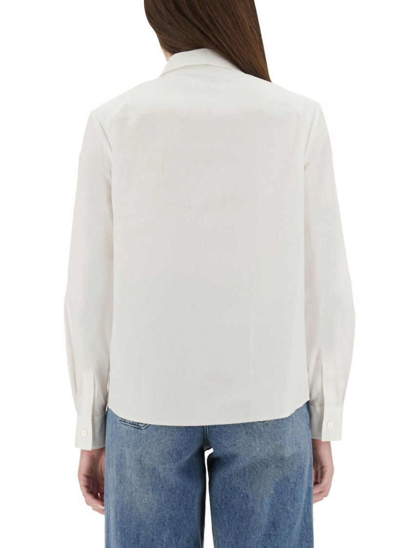 Tory Burch Regular Fit Cotton Poplin Shirt