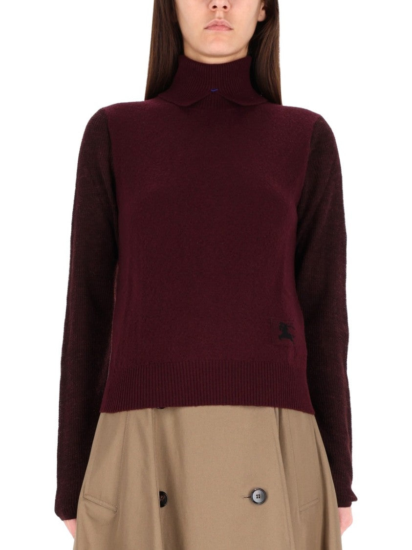 Burberry Bordeaux High Neck Sweater