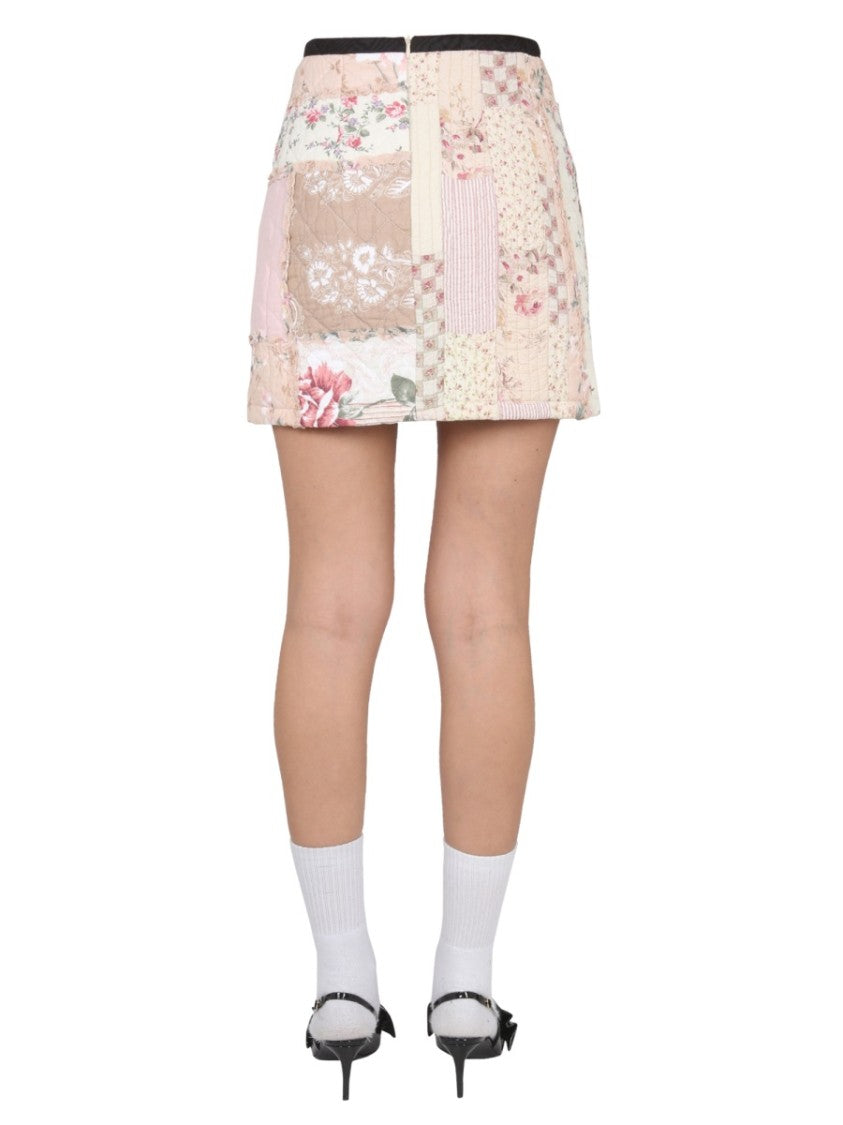 Marine Serre Mini Boutis Skirt