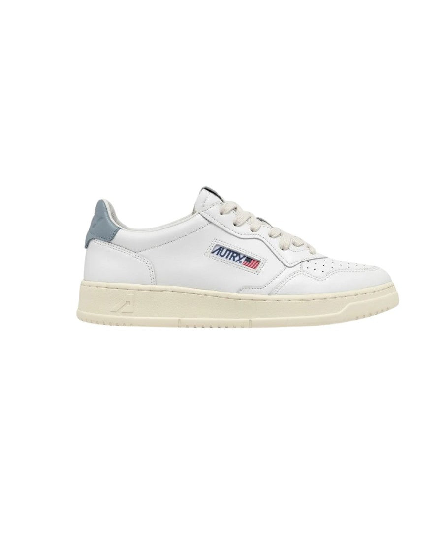Autry Leather Perforated Low-Top Sneakers With Padded Collar