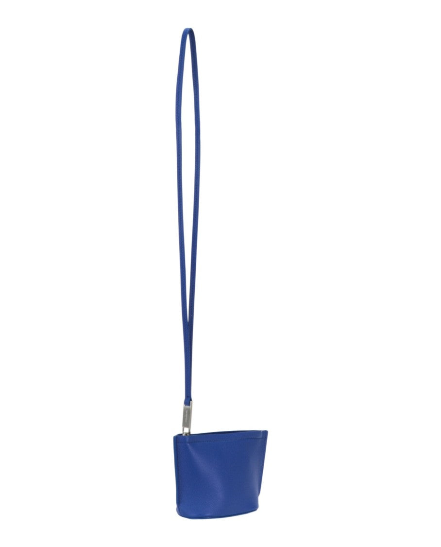 Ferragamo Pebbled Calfskin Micro Logo Pouch