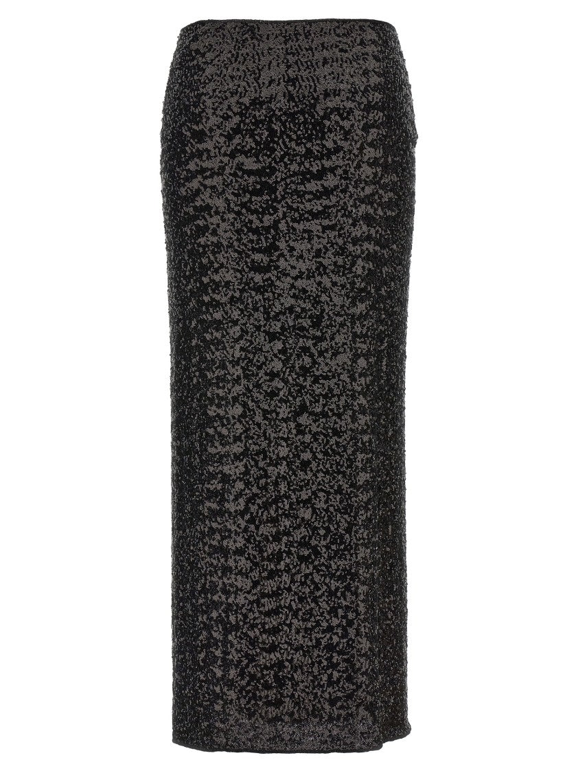 Oséree Paillettes Long' Skirt