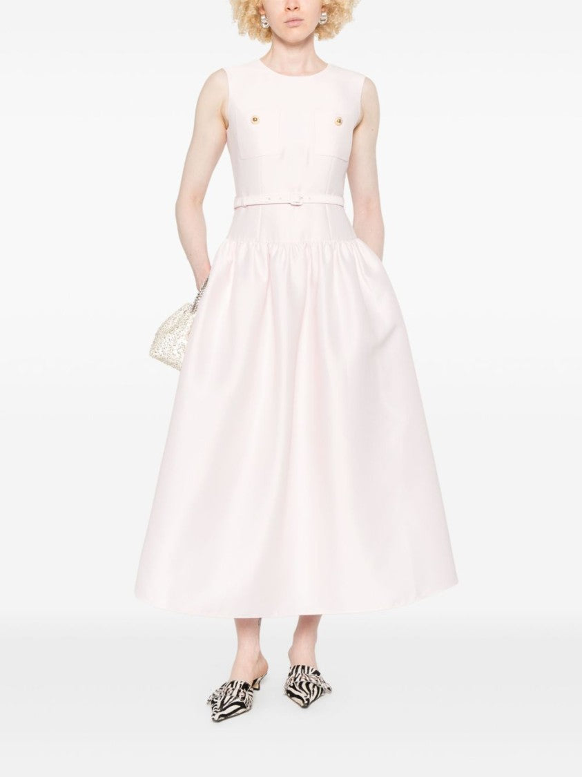 Self-Portrait Taffeta Midi Dress