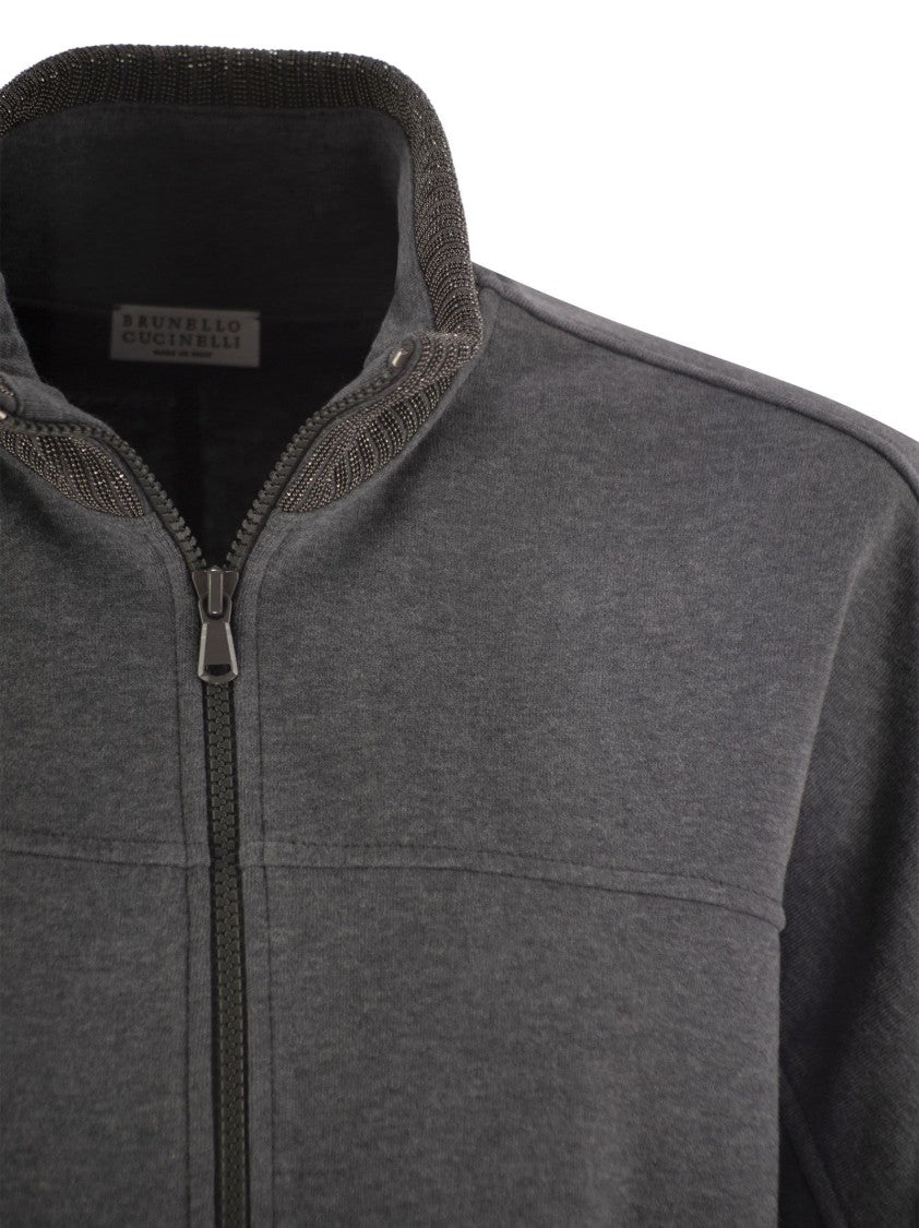 Brunello Cucinelli Smooth Cotton Fleece Topwear