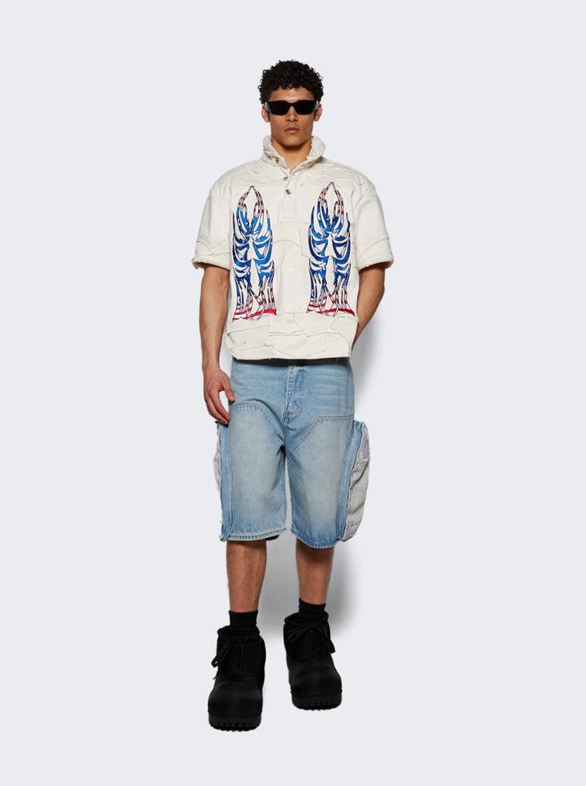 Who Decides War Glory Winged Polo Shirt - Cream