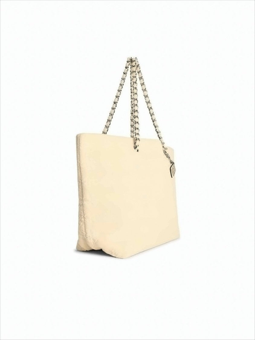 Tory Burch Rectangular Cotton Shoulder Bag With Embossed Detailing