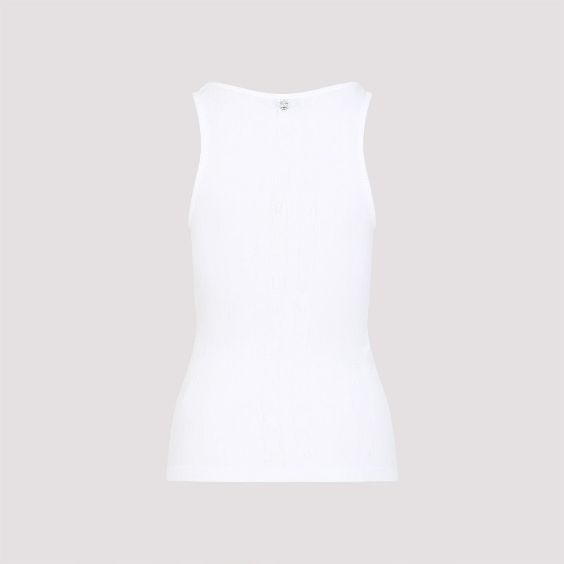 Rabanne White Cotton Tank Top