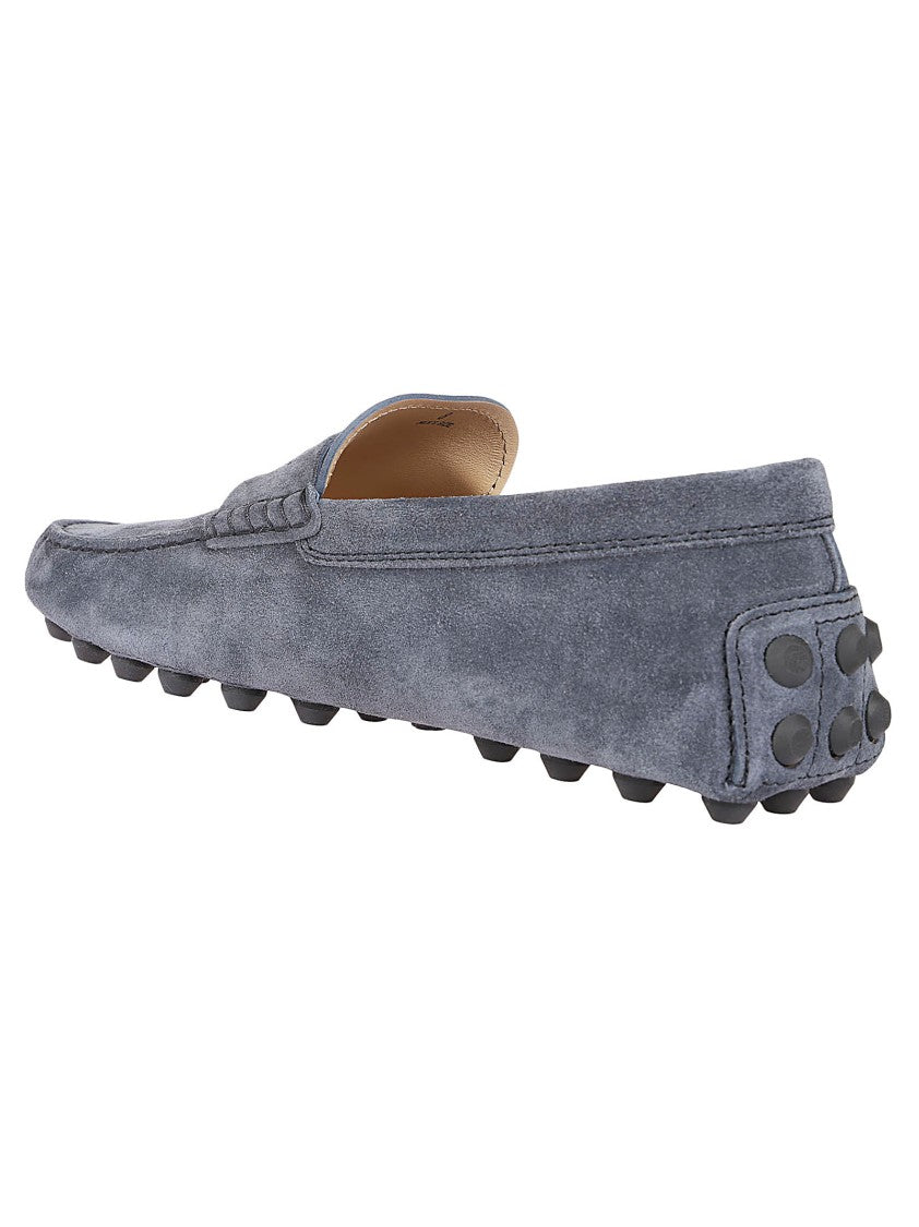 Tod's Moccasin-Inspired Leather Loafers With Rubber Studded Sole