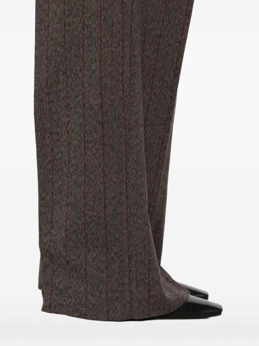 Golden Goose Wide-Leg Pinstriped Trousers