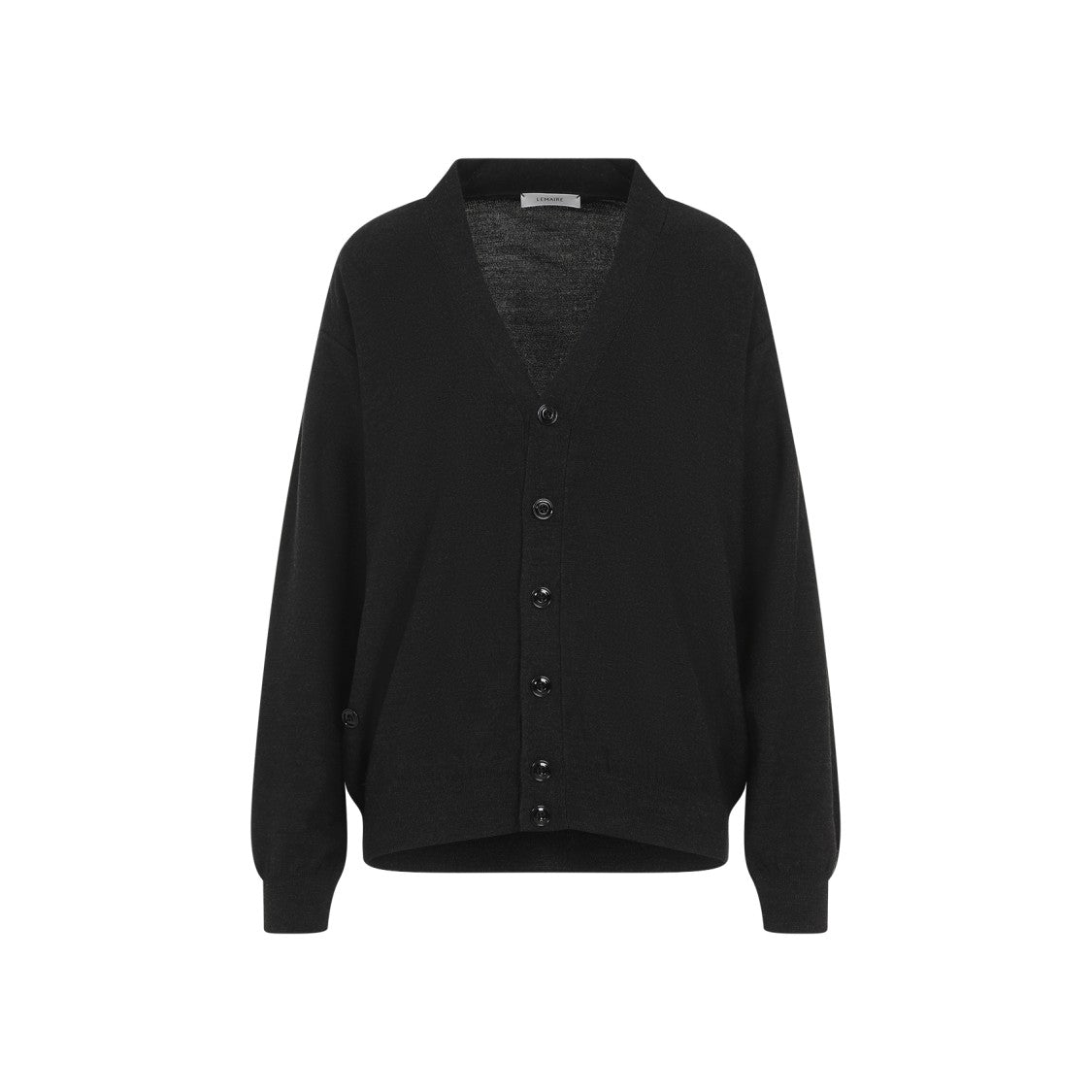 Lemaire Grey Wool Relaxed Twisted Cardigan