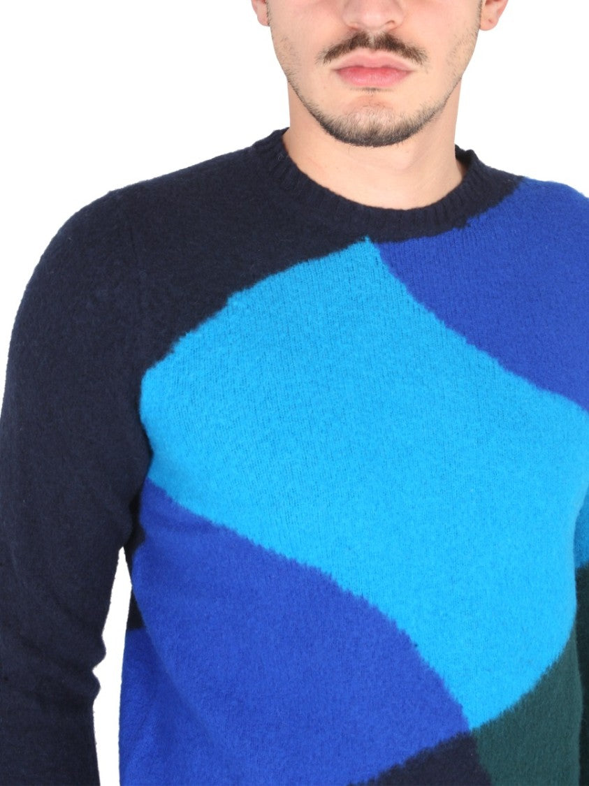 Drumohr Abstract Pattern Sweater With Crew Neckline