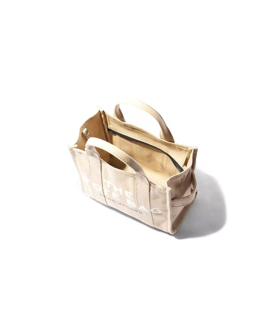 Marc Jacobs Textured Cotton Canvas Small Tote Bag With Adjustable Strap