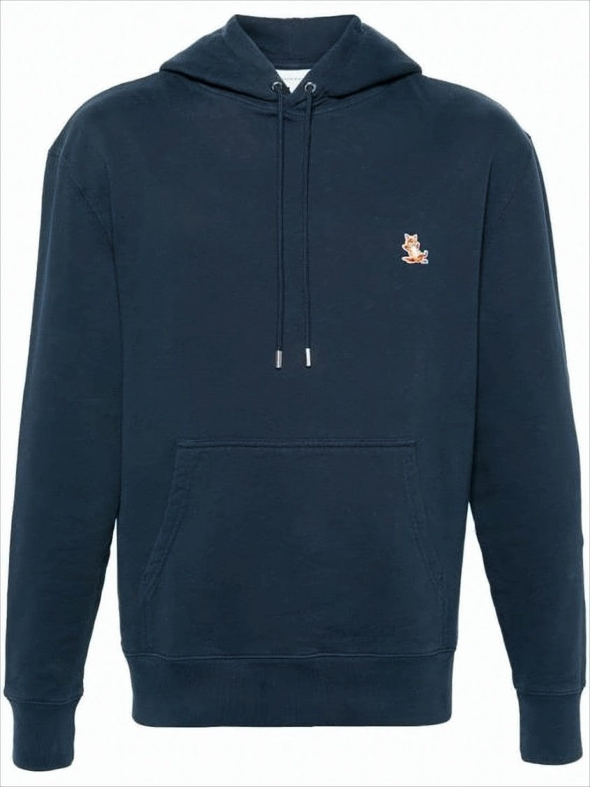 Maison Kitsuné Embroidered Fox Logo Pullover Hoodie
