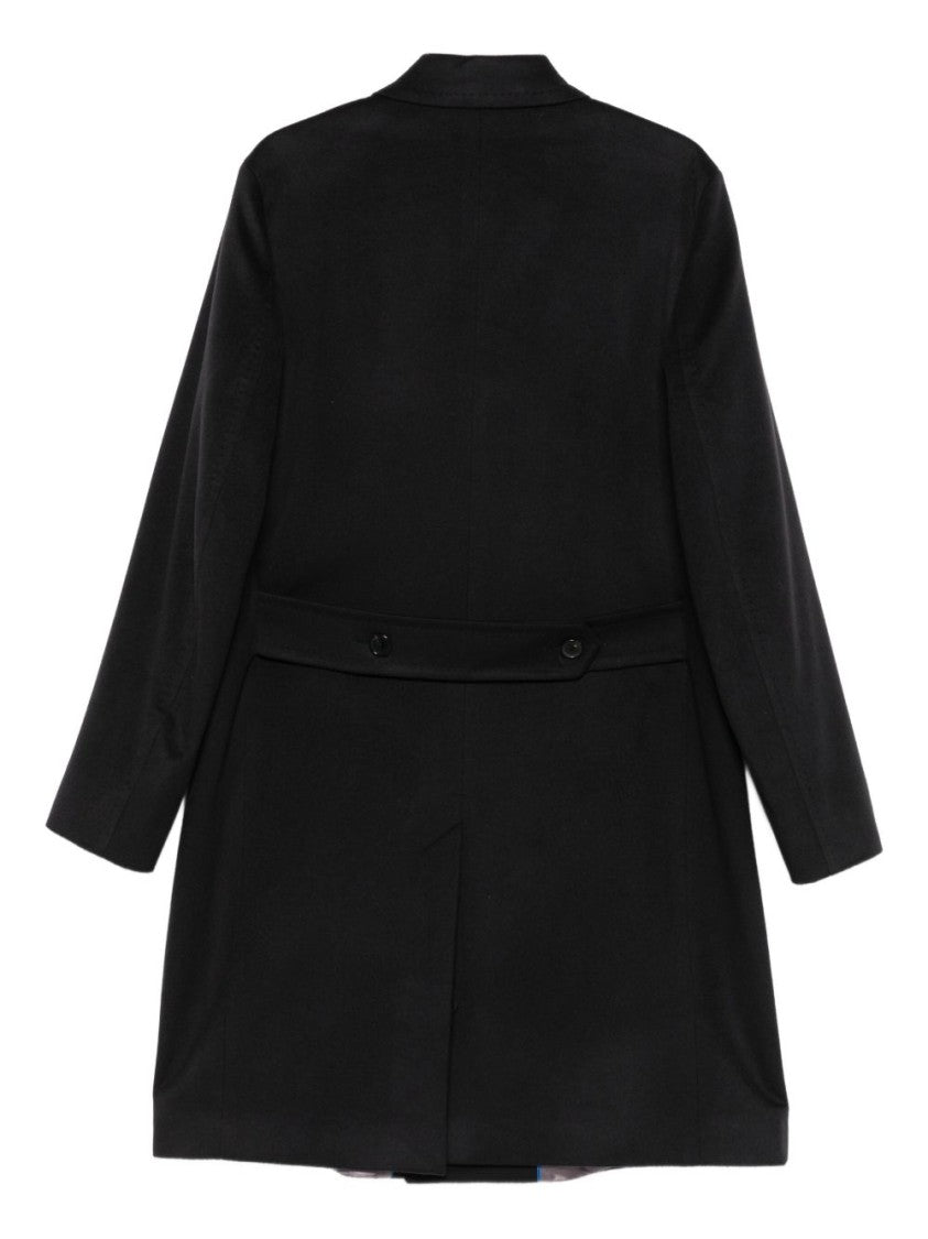 Paul Smith Cashmere Tailored Coat With Notched Lapel