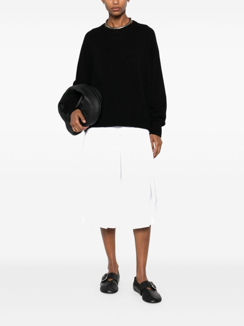 Soft Goat Cashmere Boyfriend Crewneck Sweater