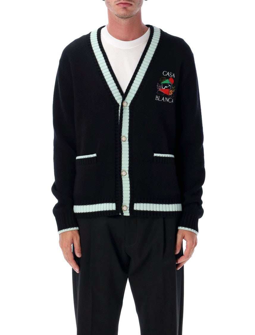 Casablanca Merino Stacked Casa Mountain Temple Sweater