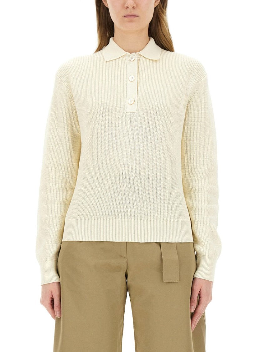 Studio Nicholson "Chesapeake" Knit Polo Shirt