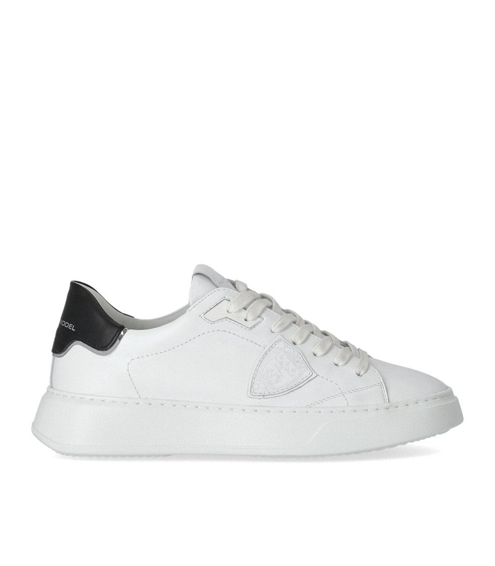 Philippe Model Temple White Black Leather Sneaker
