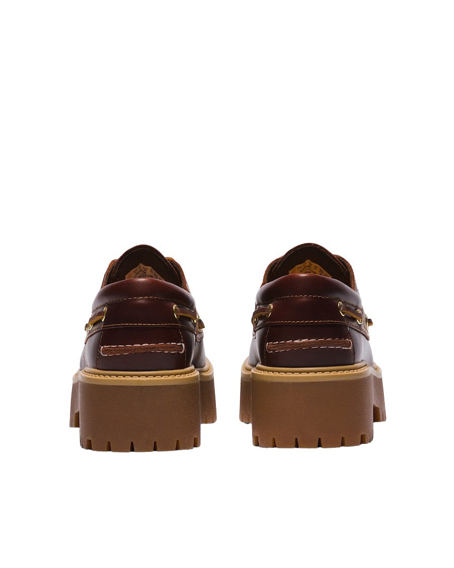 Timberland Dark Brown Stone Street Platform Boat Shoes