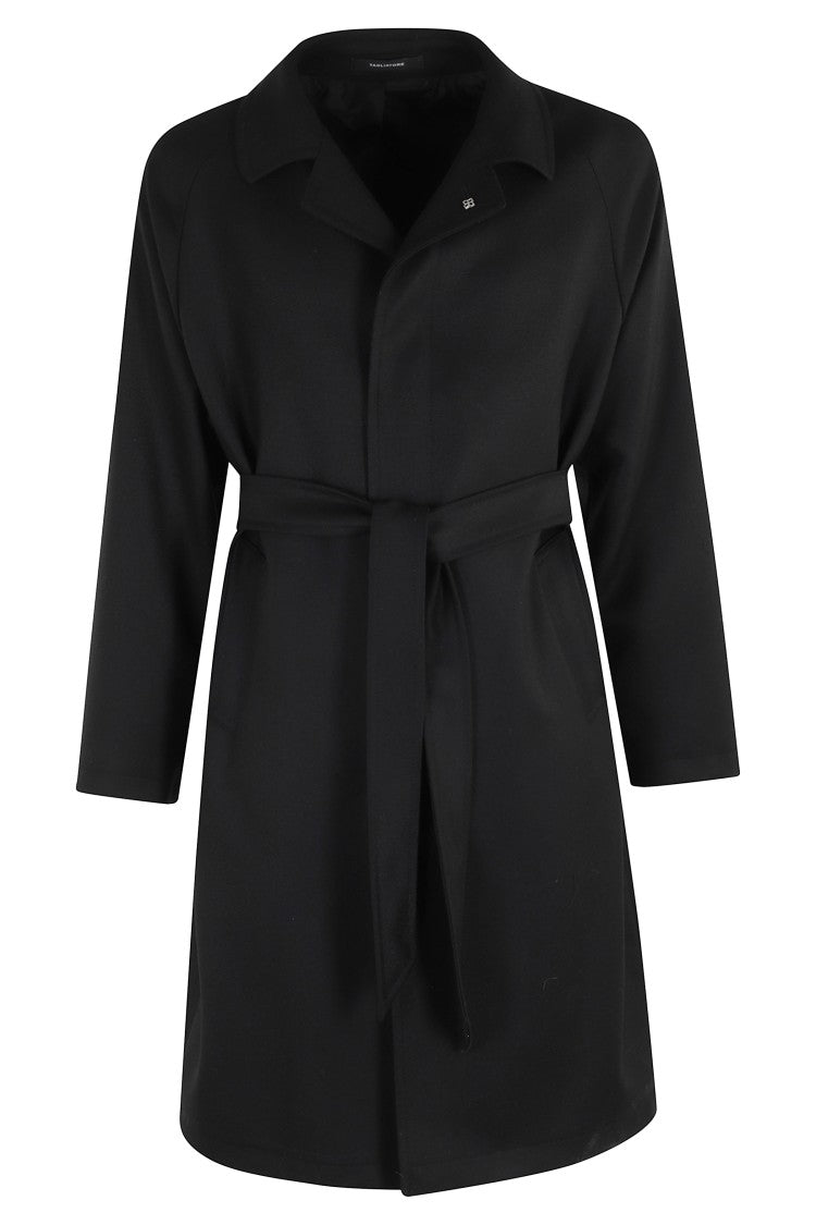 Tagliatore Raglan Shoulder Coat With Matching Belt