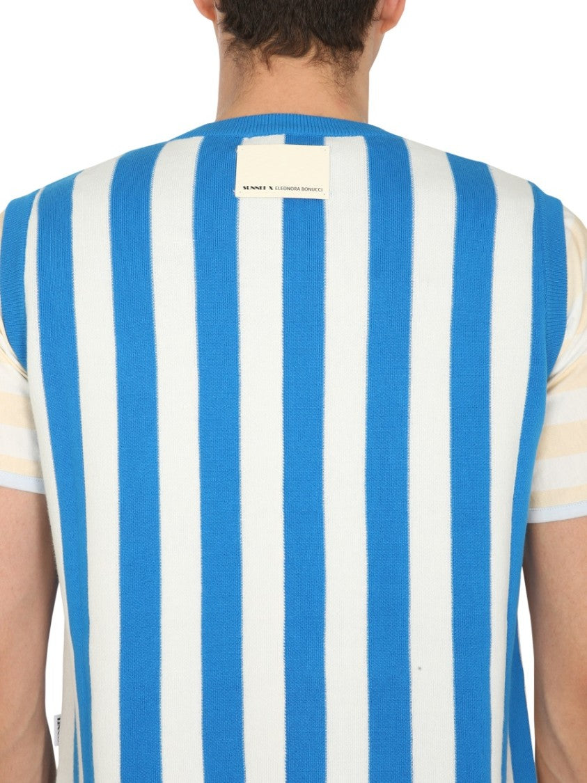 Sunnei X Eleonora Bonucci Sleeveless V-Neck Sweater