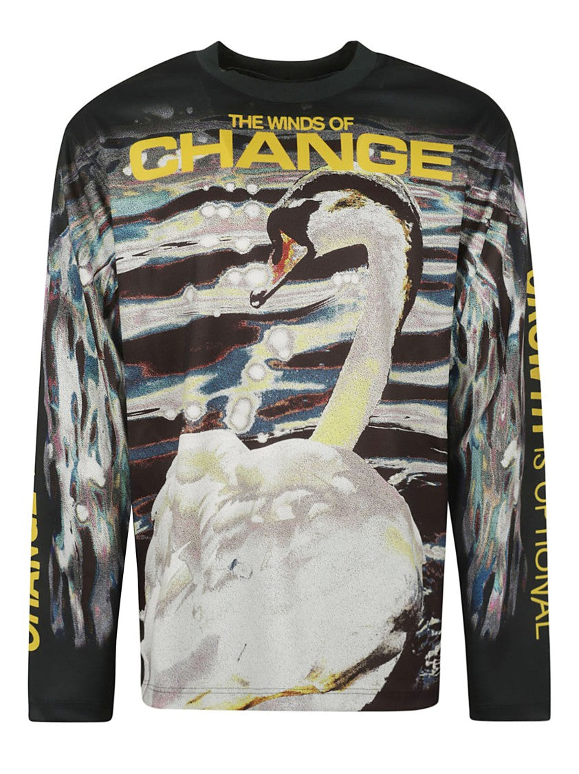 Burberry Swan Graphic Long-Sleeved Sweater