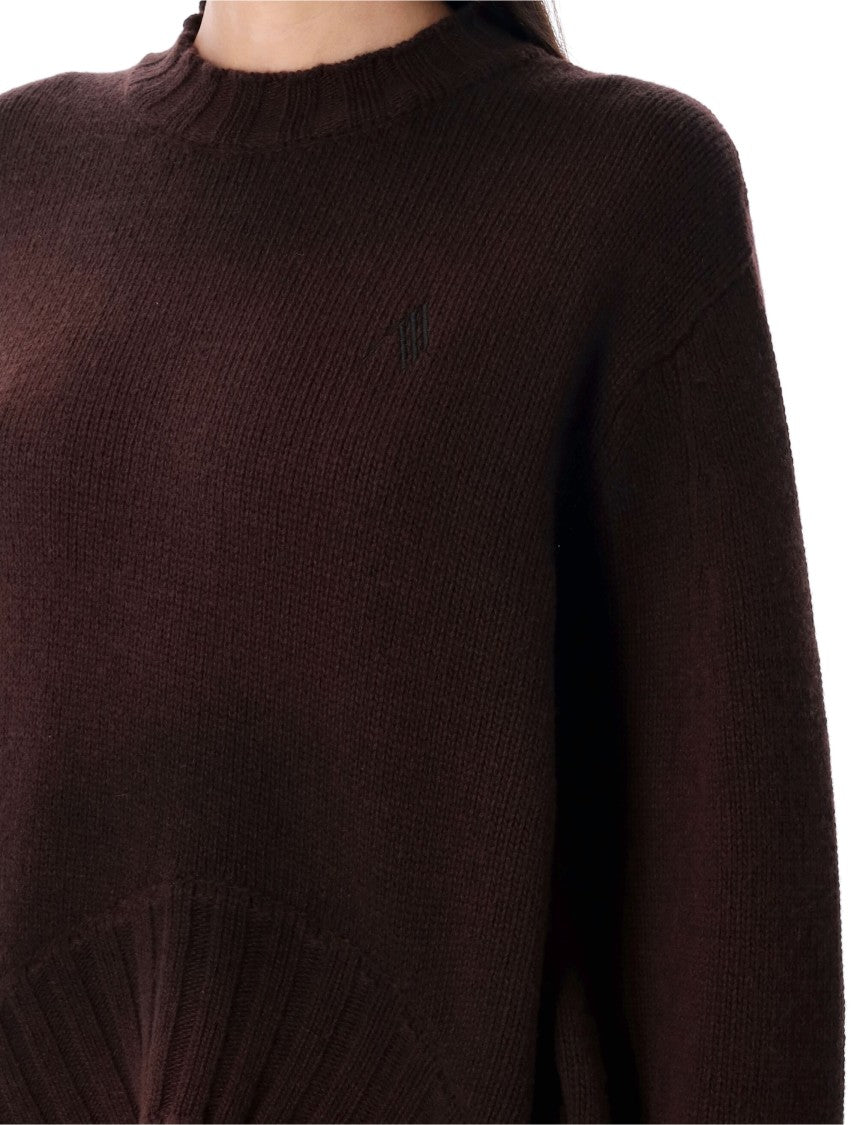 The Attico Relaxed Fit Cropped Sweater