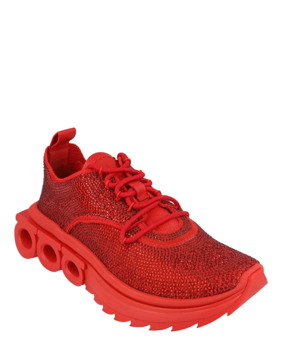 Ferragamo Nima Strass Crystal Embellished Sneakers