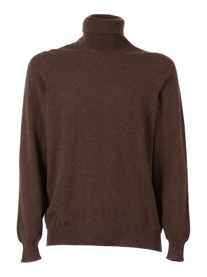 Fedeli Turtleneck Long Sleeve Cashmere Sweater