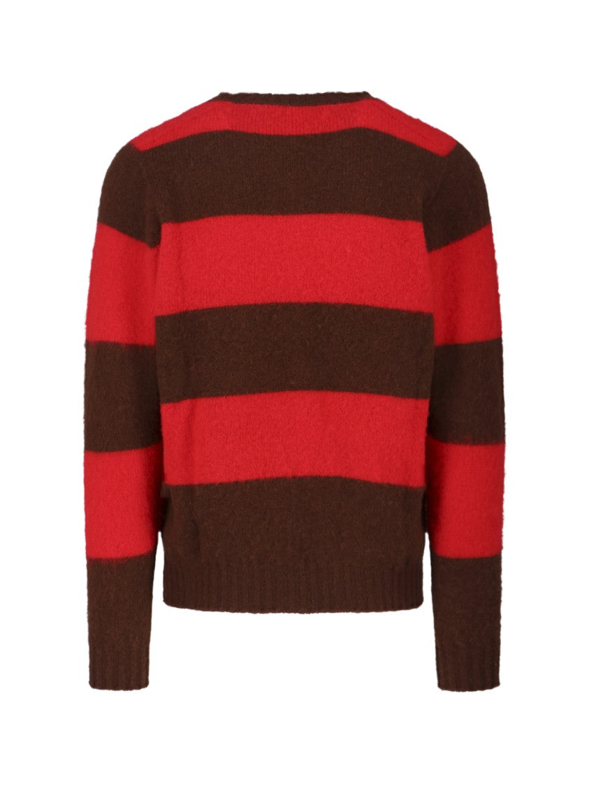 Howlin Textured Knit Sweater With Classic Crew Neckline