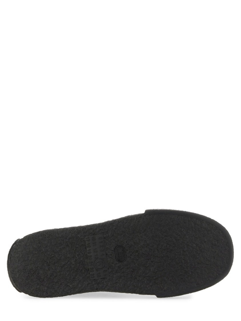 Mm6 By Maison Margiela Leather Lace-Up Sneakers