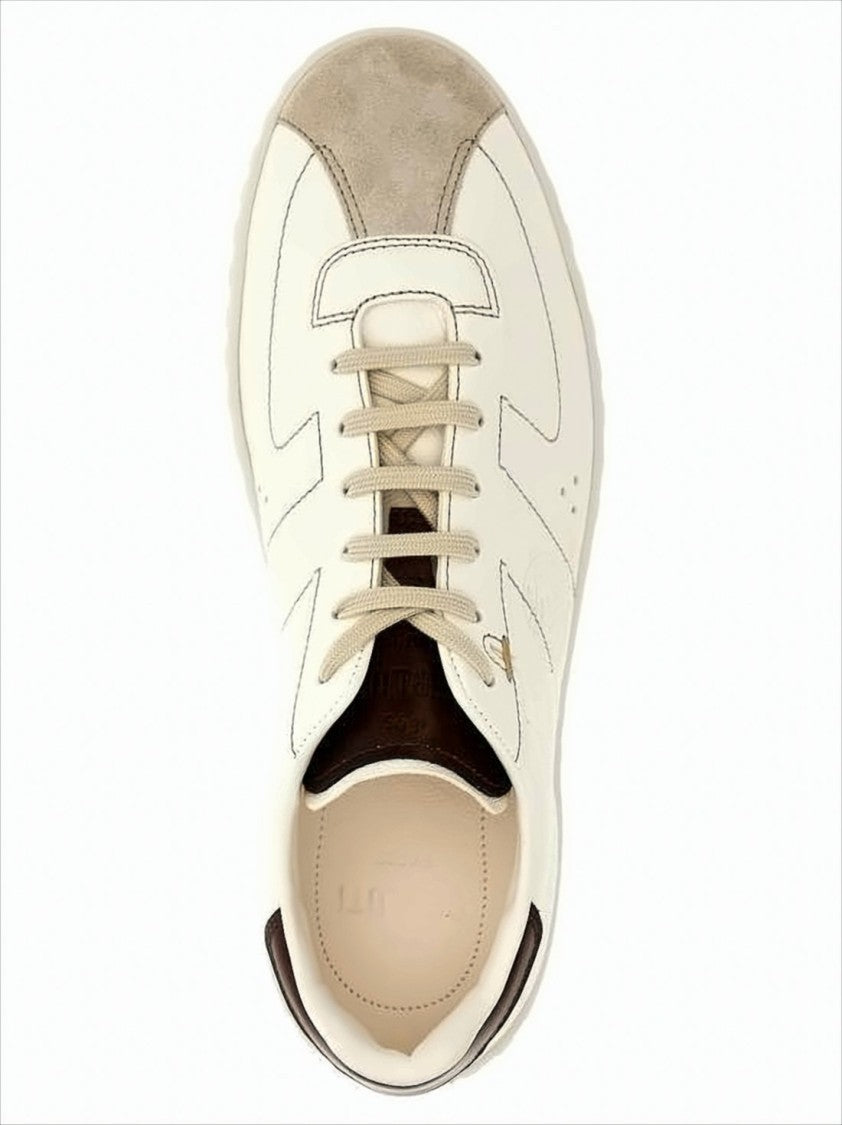 Berluti Sleek Low-Top Sneakers With Embossed Leather Detail And Suede Accents
