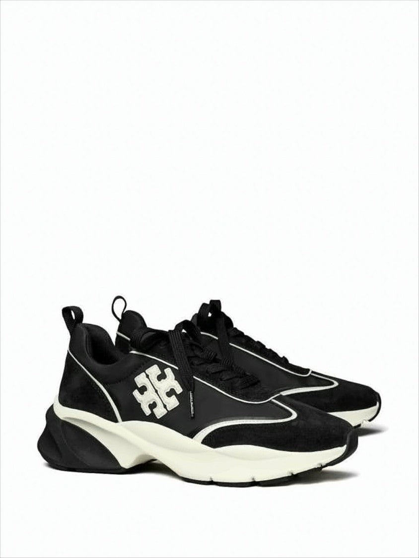 Tory Burch Suede And Nylon Sneakers