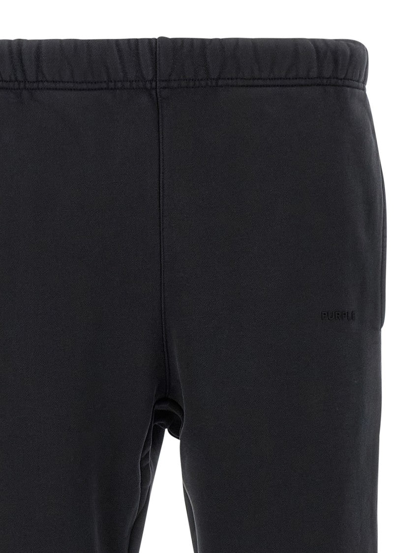 Purple Heavy Cotton Fleece Joggers