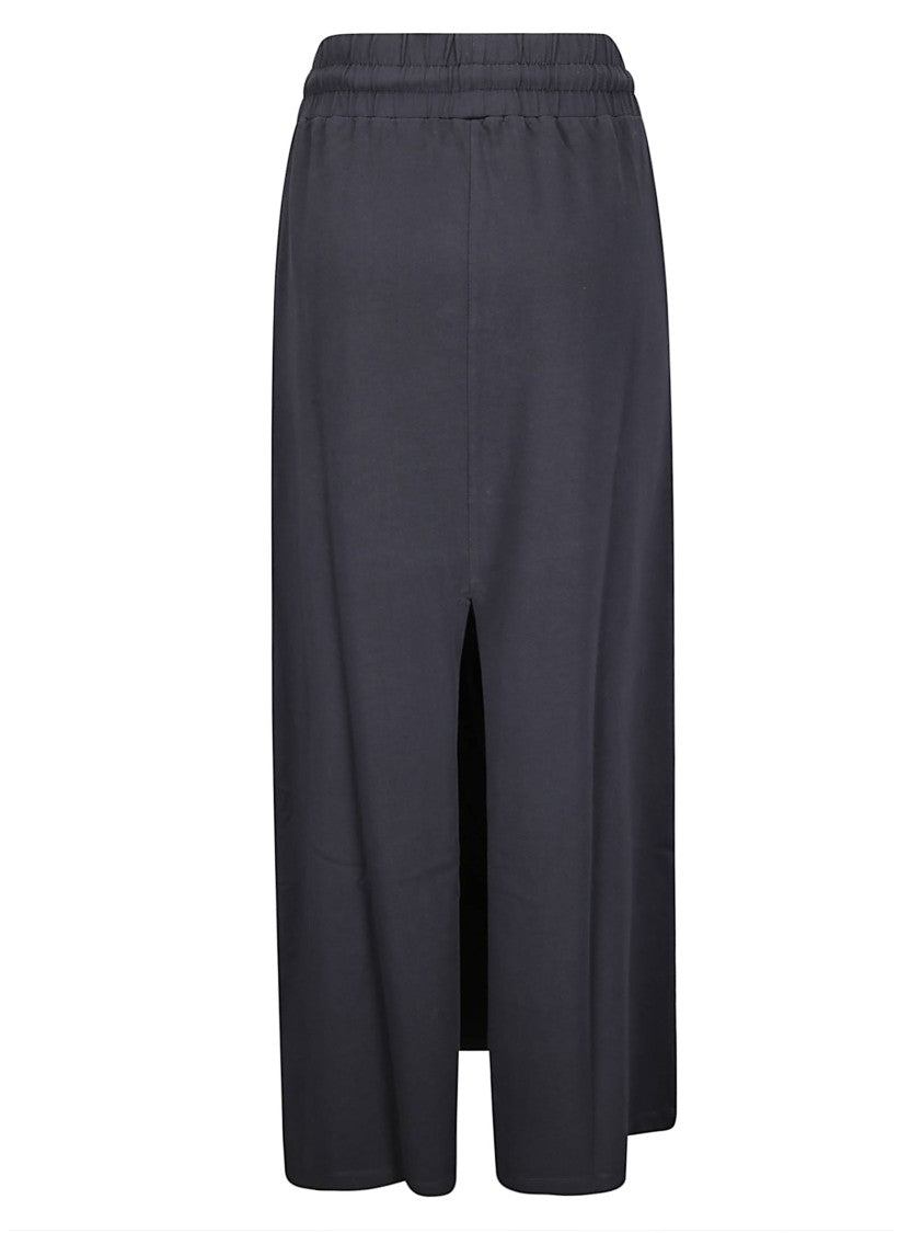 Vaquera Graphic Print Long Jersey Skirt With Adjustable Waist