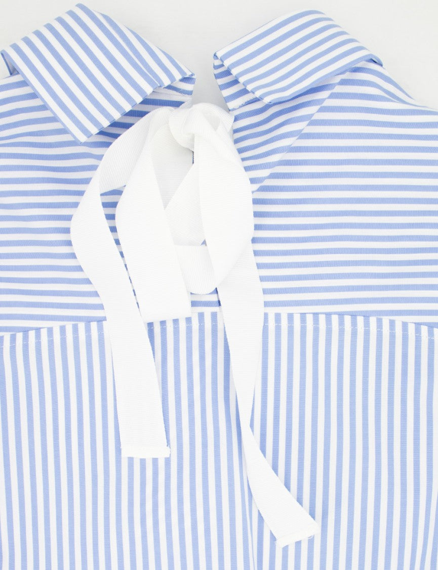 Ermanno Firenze Striped Shirt With Exclusive Floral Embroidery